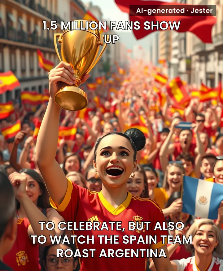 Nothing says 'we're the world champions' like using your victory parade to make a rival player your personal punchline.