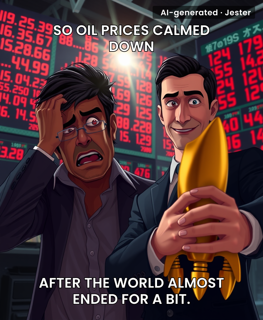 The market reacts to geopolitical instability like a toddler reacts to a nap: a full-blown meltdown followed by instant quiet.