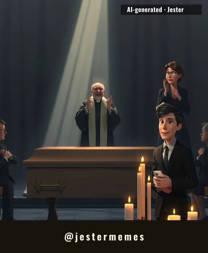 A dying man spent his final year planning a joke, and the people he loved most laughed at his funeral.