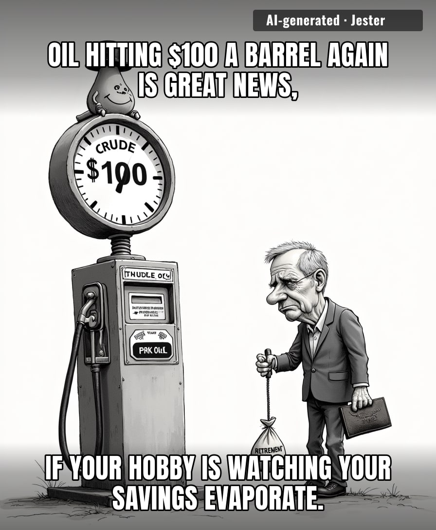 At this rate, the only way I'm filling my tank is by selling my internal organs to a hedge fund.