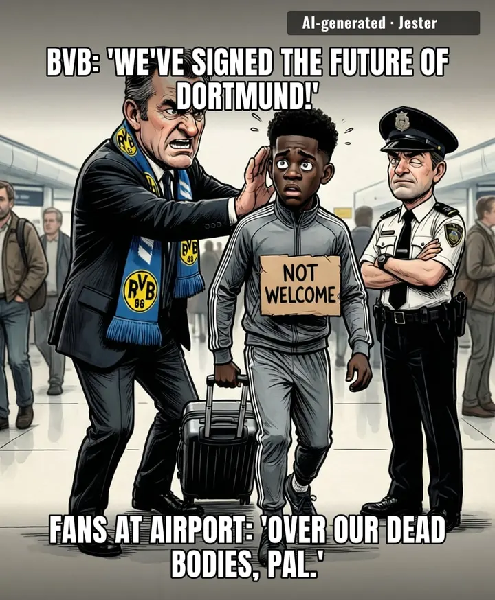 Nothing says 'welcome to the club' like a fan intercepting you at baggage claim to negotiate your transfer fee.