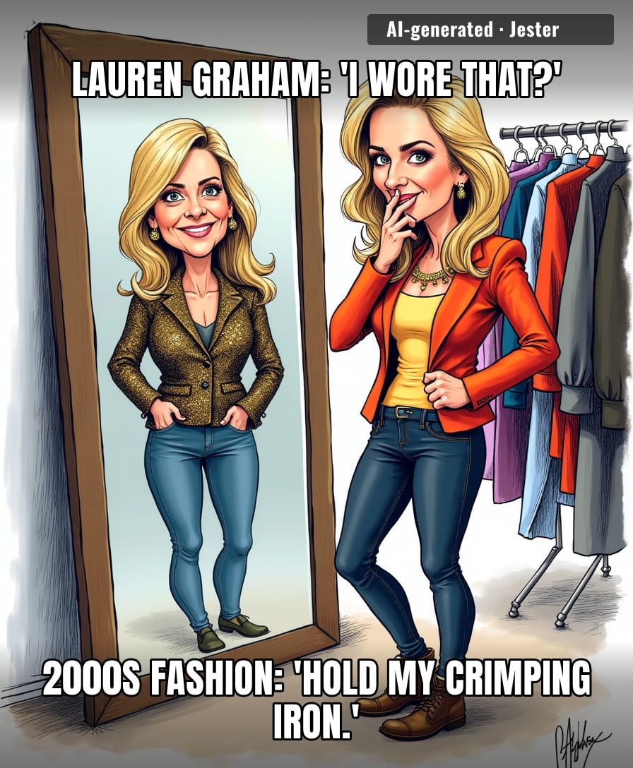 The only thing scarier than Lauren Graham's 90s red carpet looks is realizing we all had the same one in our closet.