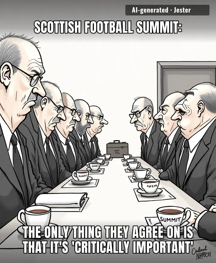 The SFA called a summit to save Scottish football, but the only thing they're saving is the buffet.