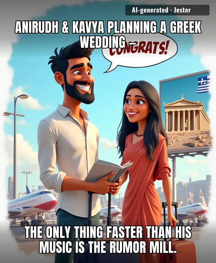 A destination wedding in Greece? Even his soundtracks don't travel that far without a remix.