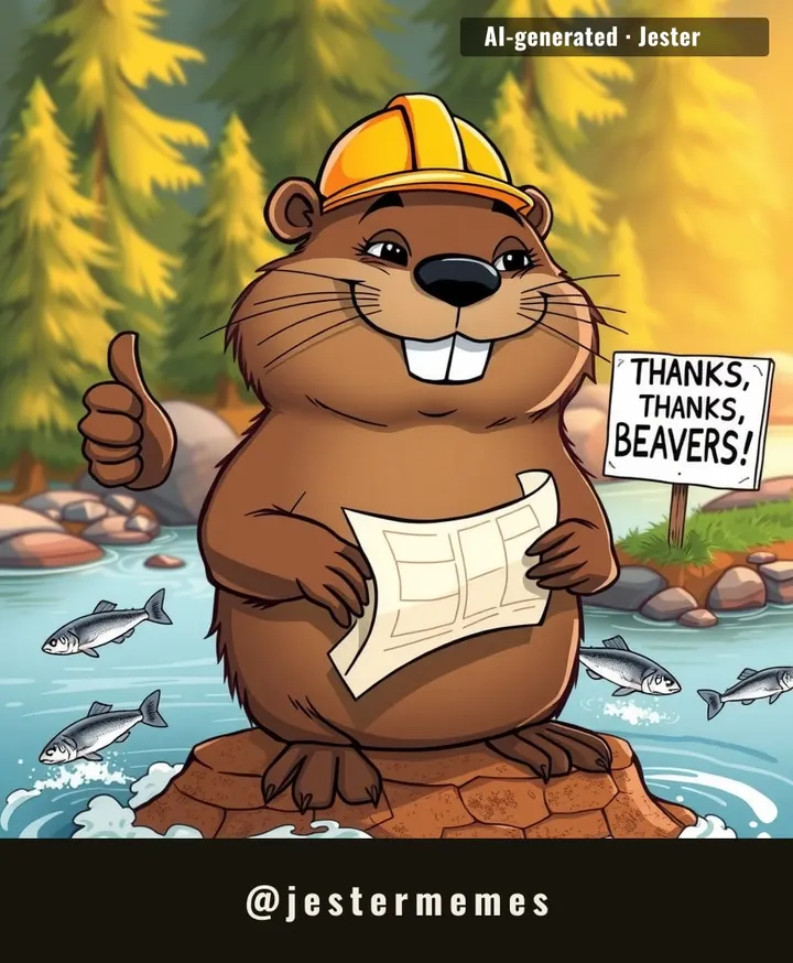 Even the salmon are like, 'finally, someone fixed the plumbing.'