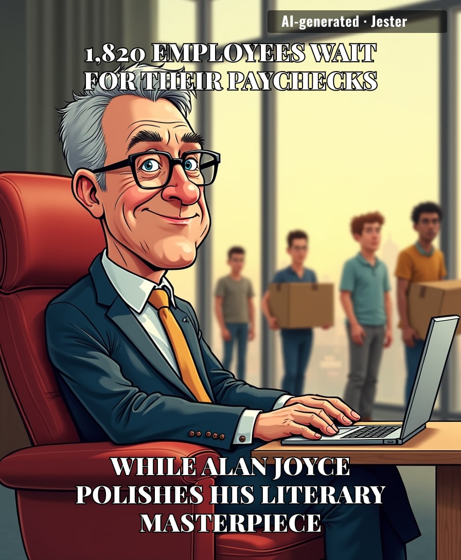Nothing says executive leadership quite like writing a memoir about how great you are while the people you bankrupted are still checking their mailboxes for a settlement.