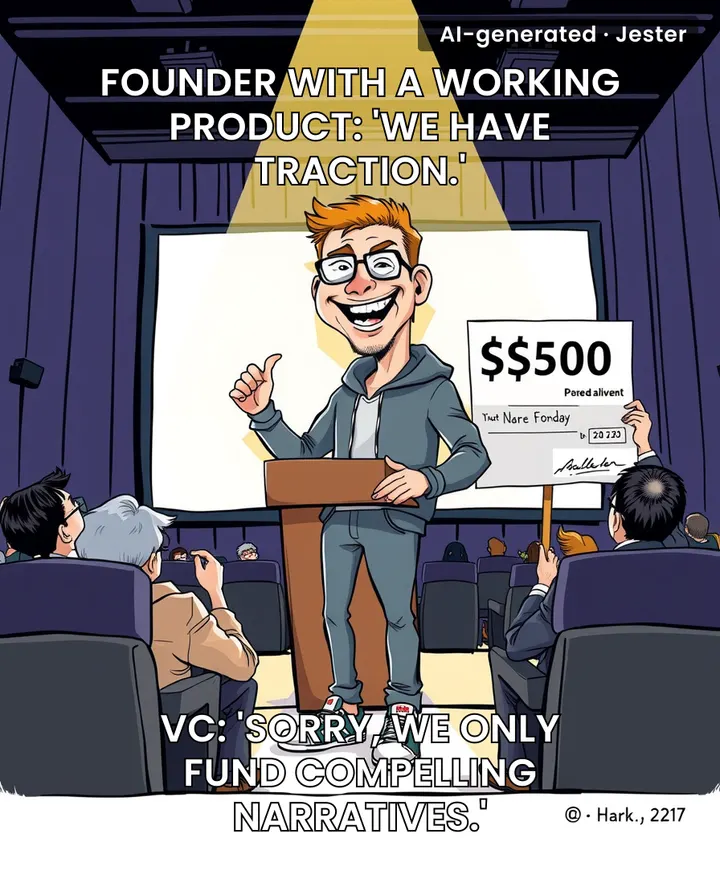 Pre-seed funding now requires a compelling narrative arc, not a prototype.
