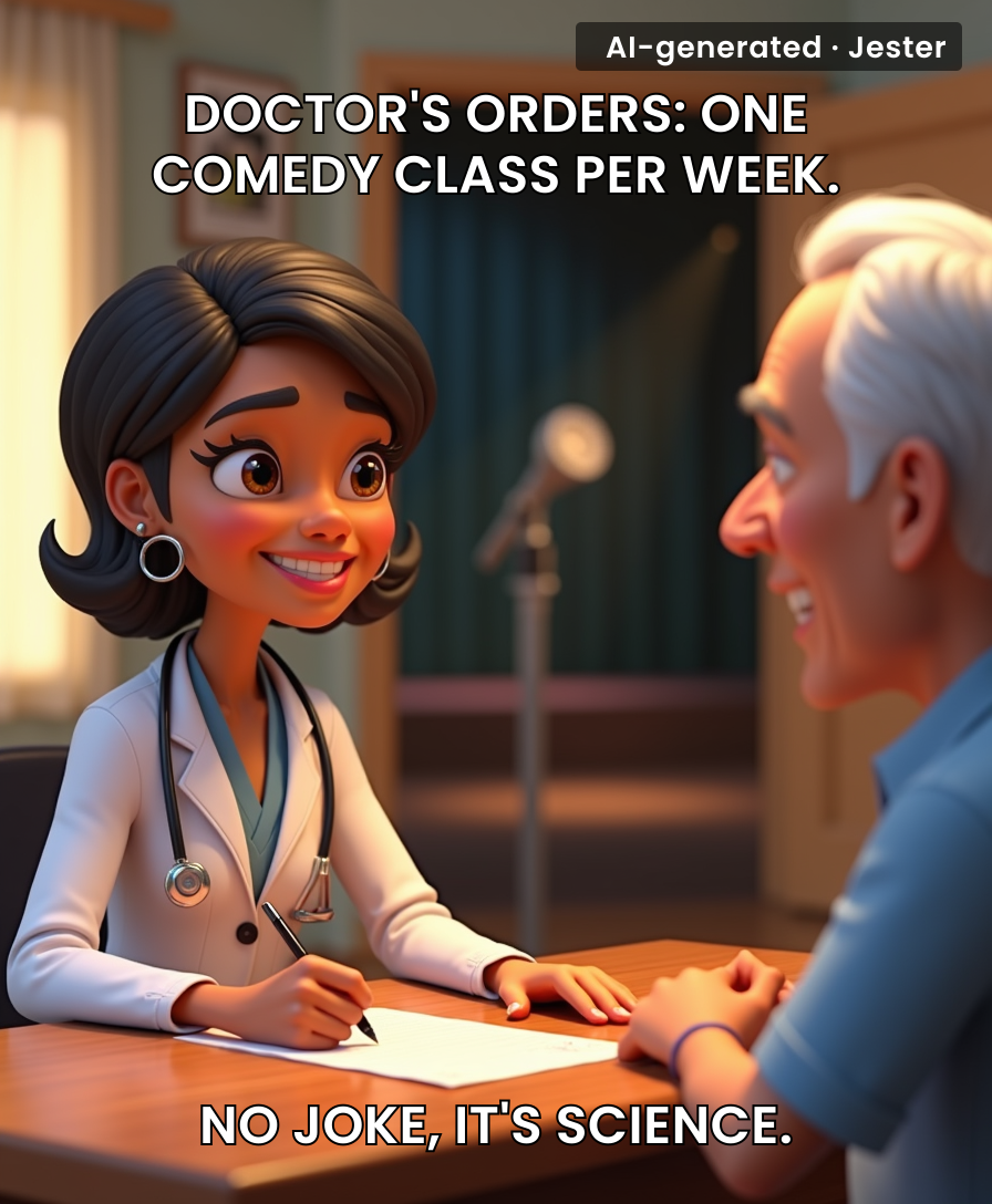 Finally, a prescription that's easier to swallow — and comes with a punchline.