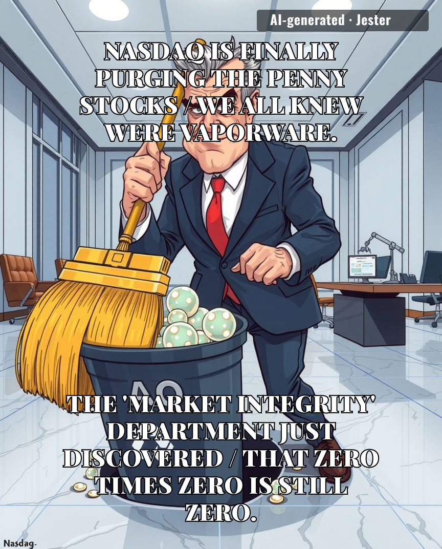 Nasdaq acting like the moral police toward microcaps is like a guy at a buffet judging the last few crumbs on the dessert tray for being too stale.