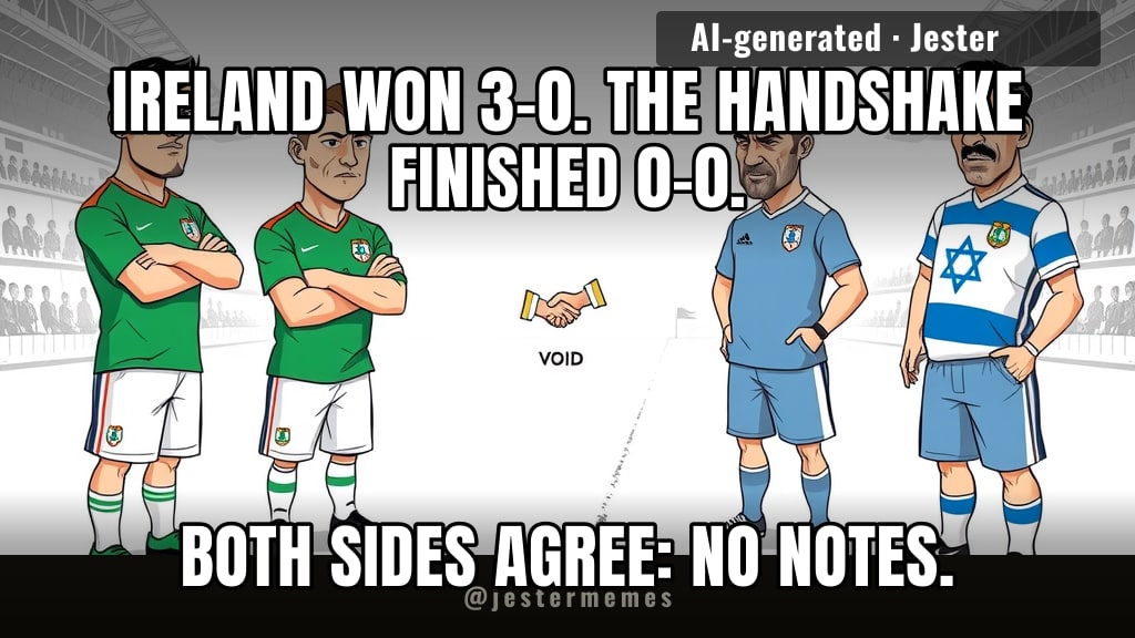hungary hosted because neither side wanted to touch the other's grass.