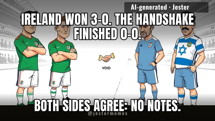 hungary hosted because neither side wanted to touch the other's grass.