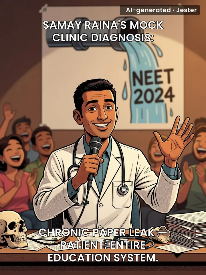 Samay Raina's NEET leak joke was better prepared than the exam itself.