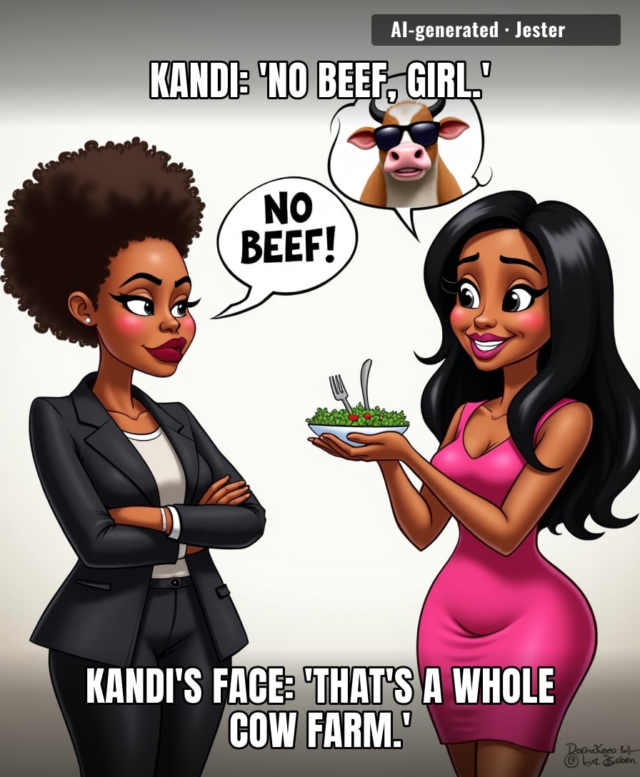 Tamar said 'no beef' like it's a salad order, but Kandi's receipts say it's a barbecue.