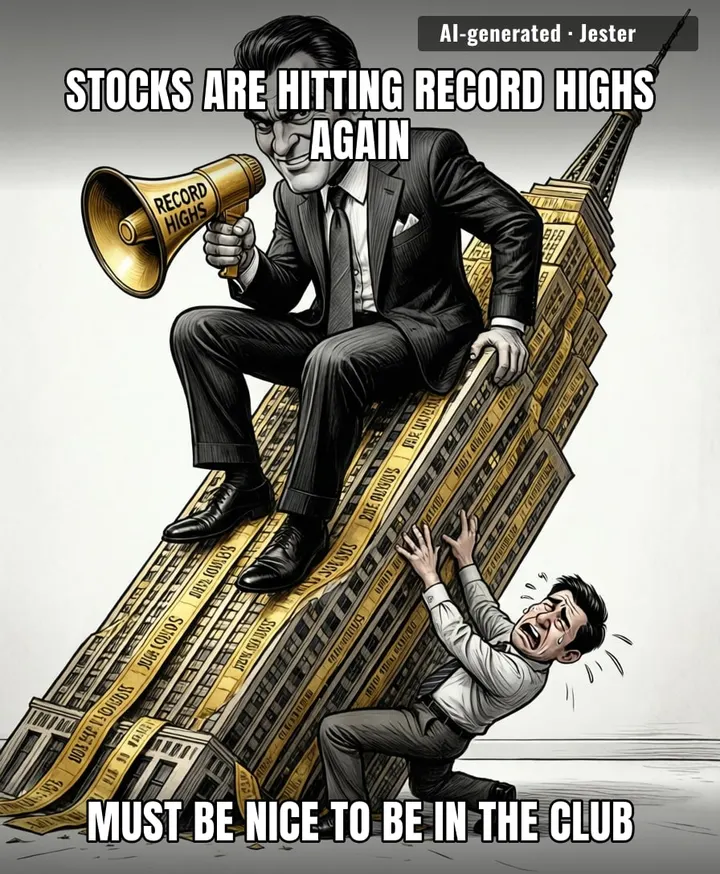 We really just watched the S&P 500 ignore reality so hard it might actually be gaslighting us.