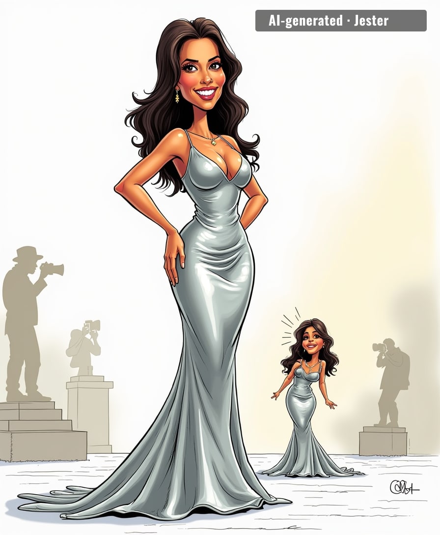 Eva Longoria didn't walk the red carpet, she set off the airport metal detector from a different continent.