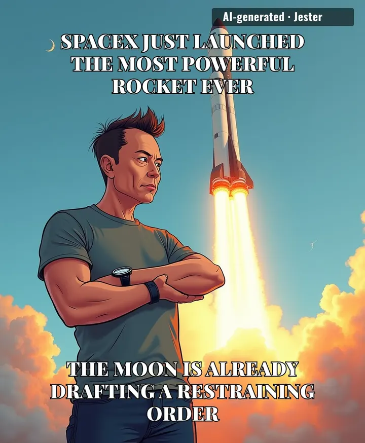 The only thing bigger than this rocket is the gap between Elon's timelines and reality.