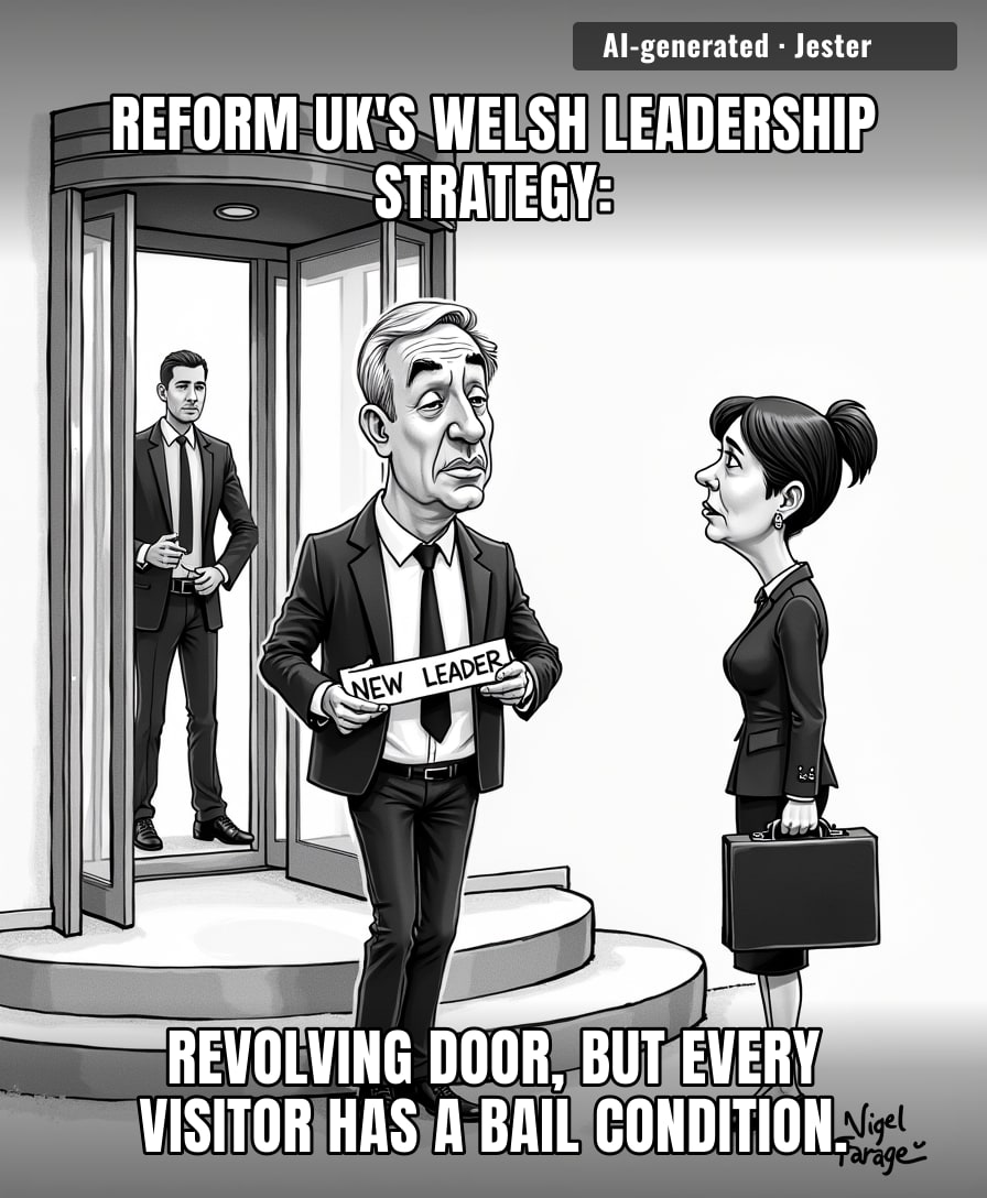 Reform UK is speedrunning political leaders faster than the local police department can process the paperwork.