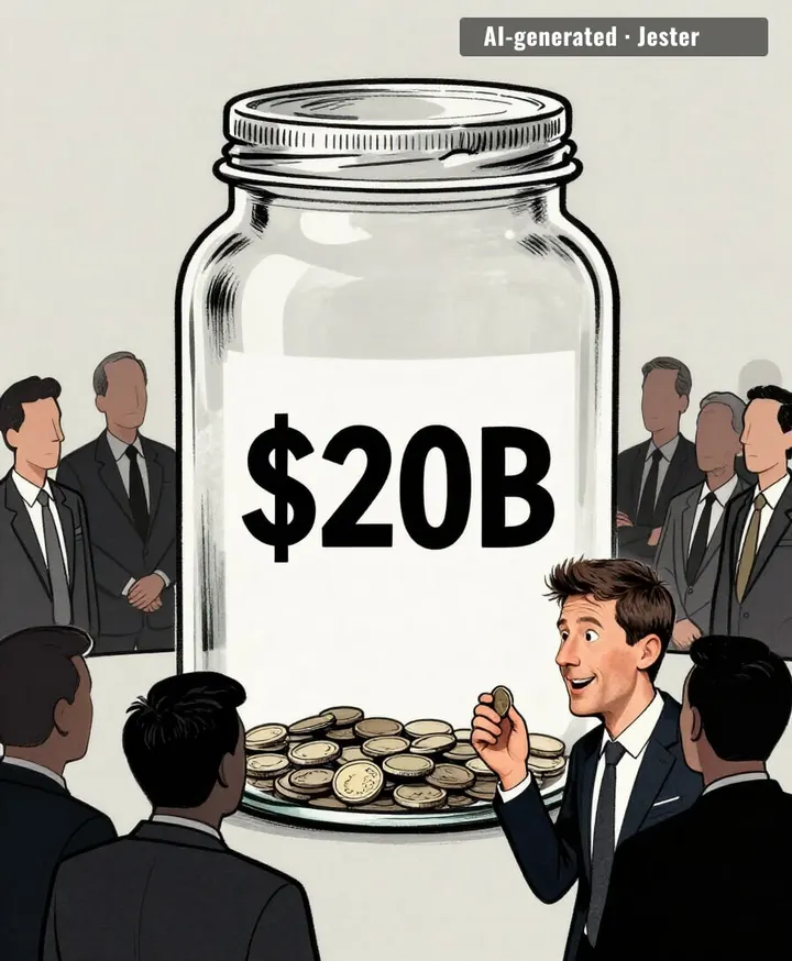 the funding round is now a tip jar.