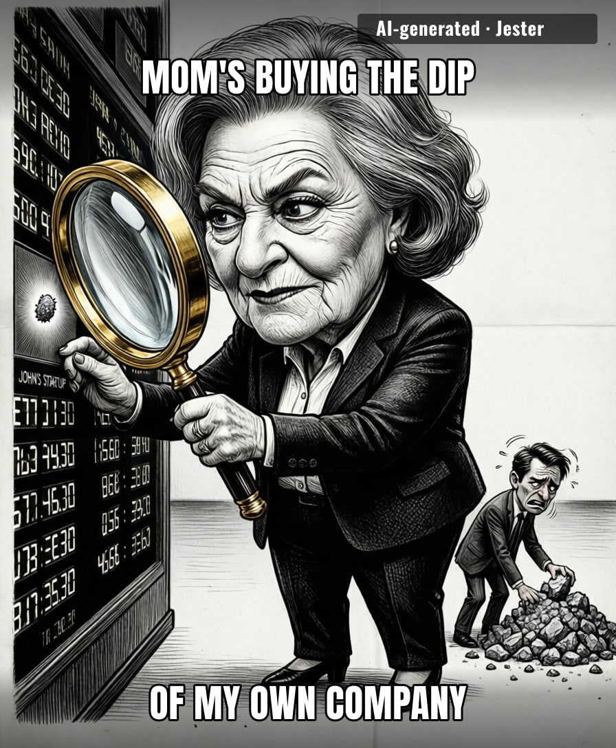 When your estranged son is basically just a high-risk penny stock your mother can't help but diversify into.