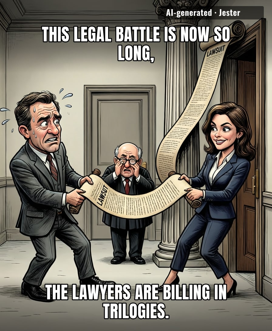 At this rate, the lawyers will make more than the movie did — and at least one of them will get a sequel.
