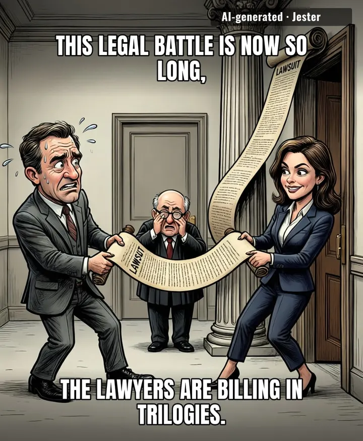 At this rate, the lawyers will make more than the movie did — and at least one of them will get a sequel.