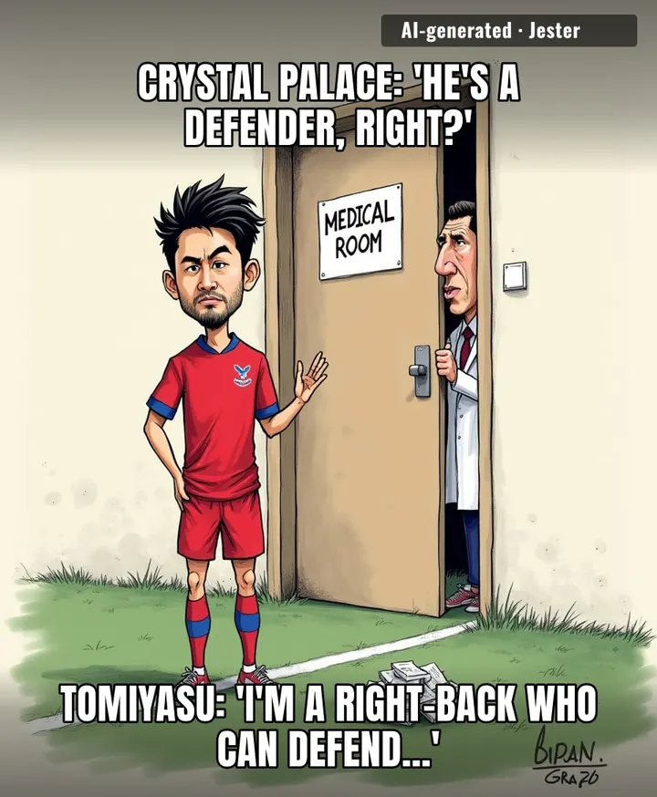 Tomiyasu passed the trial, but can he survive a Crystal Palace medical? Asking for a friend's hamstring.