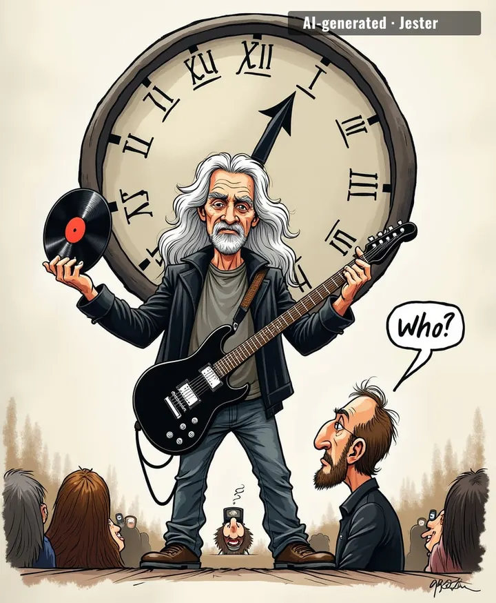 21 years and the big reveal is a guy who sounds like every '80s rock vocalist—but that's actually the point.