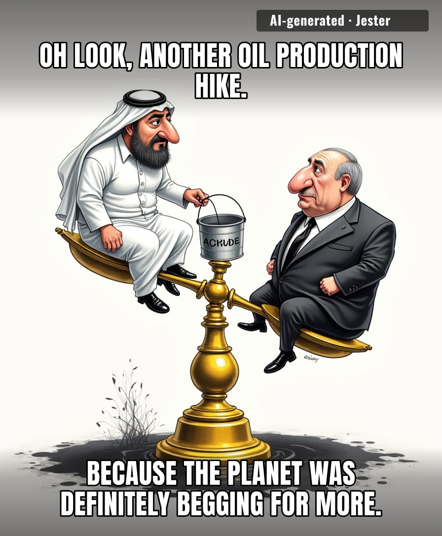 We're really treating the climate crisis like a subscription service we can just pause and resume whenever the oil lobby feels like a bonus.