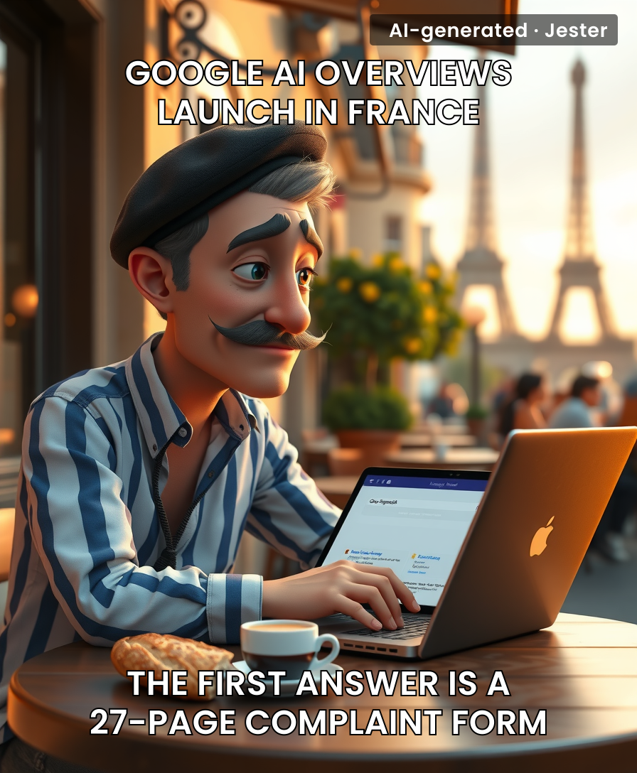 Nothing says 'welcome to the future' like a French AI that immediately goes on strike.