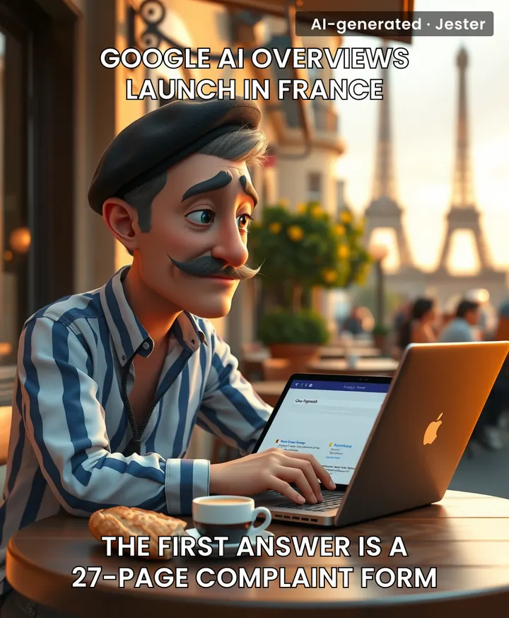 Nothing says 'welcome to the future' like a French AI that immediately goes on strike.