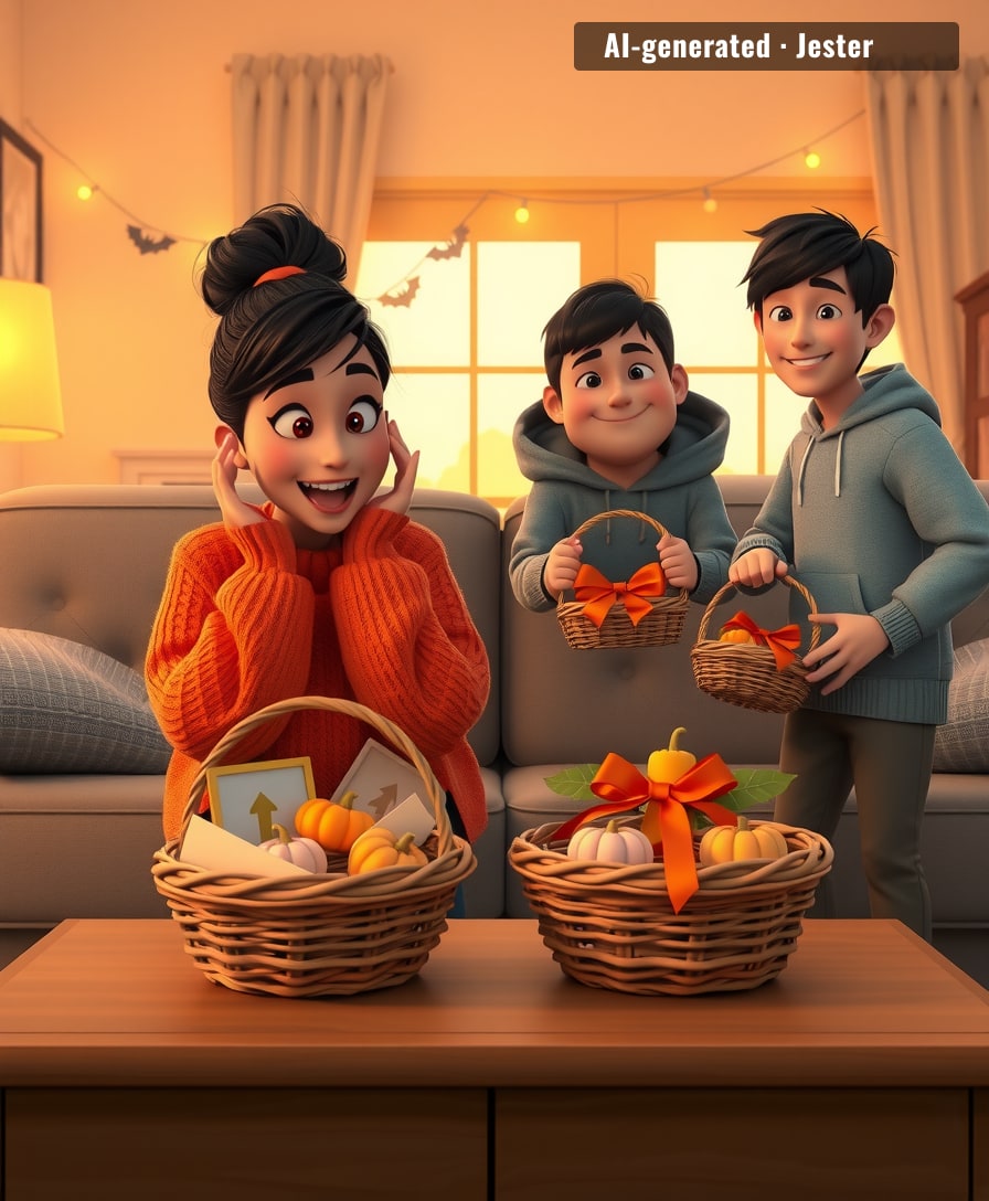 One boo basket is a gesture. Two is showing off in front of the whole group chat.