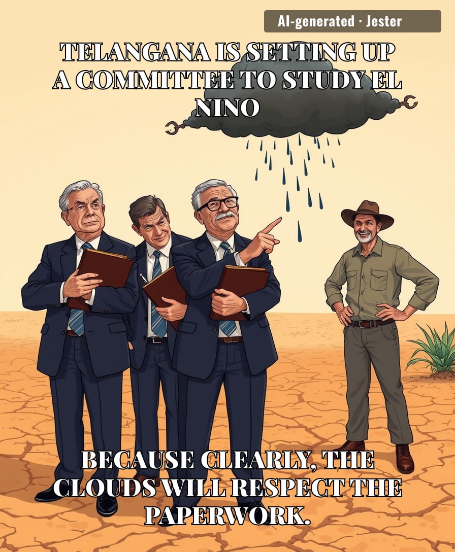 Nothing says 'I am doing something' quite like paying a group of people to write a report on the weather before it happens.