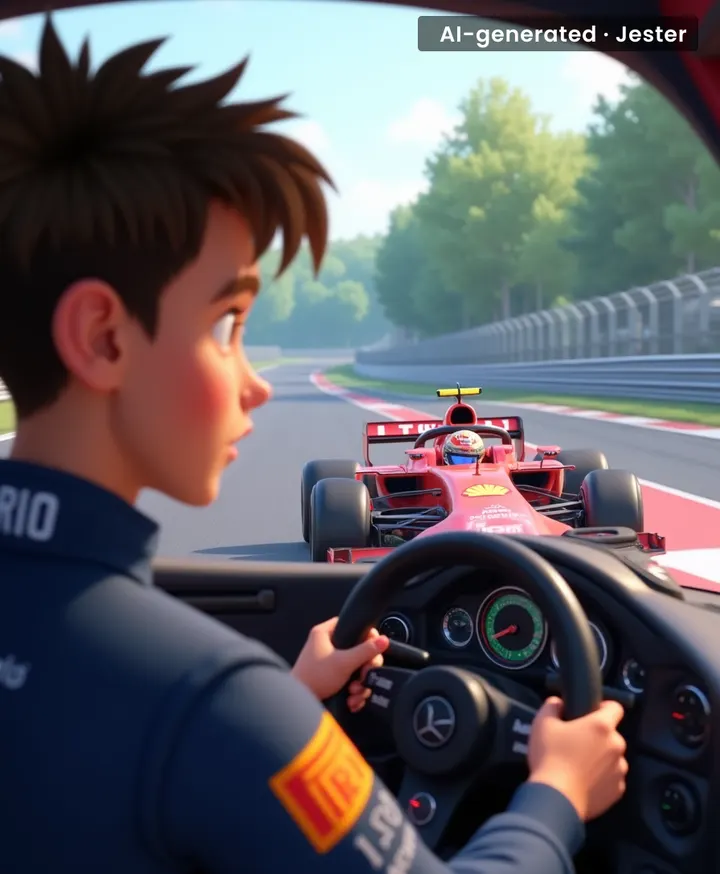 Antonelli just learned that Verstappen's opening lap is the closest thing to a controlled demolition in F1.