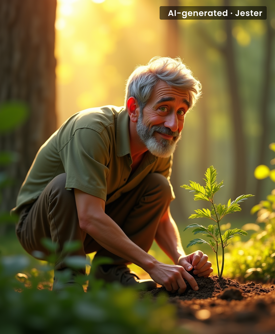 Who needs eucalyptus when you have a man who refuses to give up on trees?