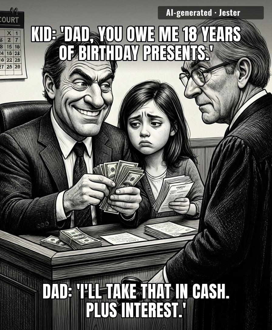 This man's daughter was worth more to him as a lawsuit than as a child.