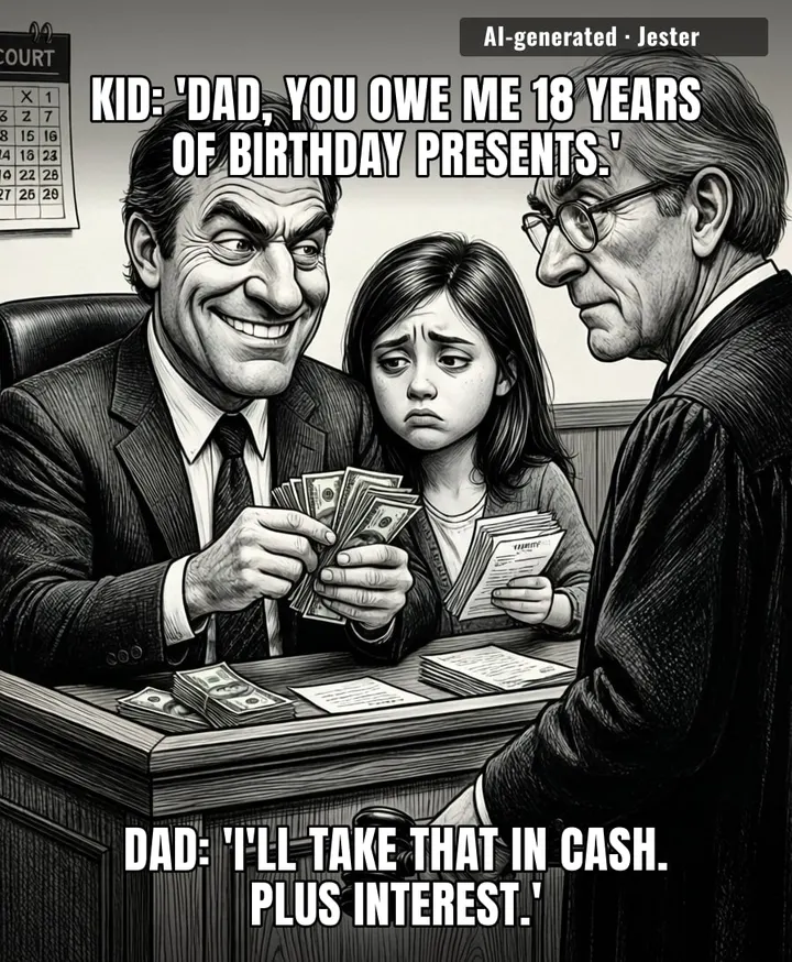 This man's daughter was worth more to him as a lawsuit than as a child.