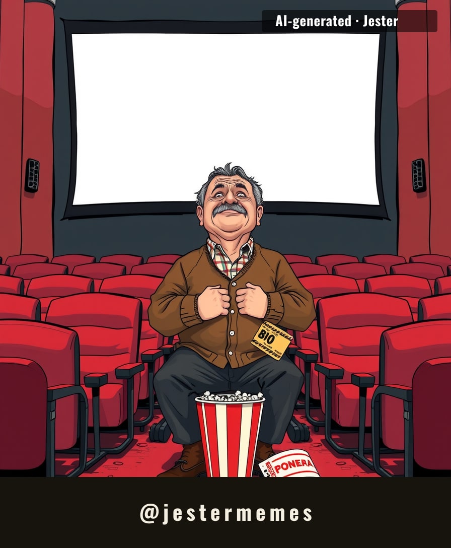 One day he'll be in the credits. As 'Guy Who Waited 40 Years For This'.