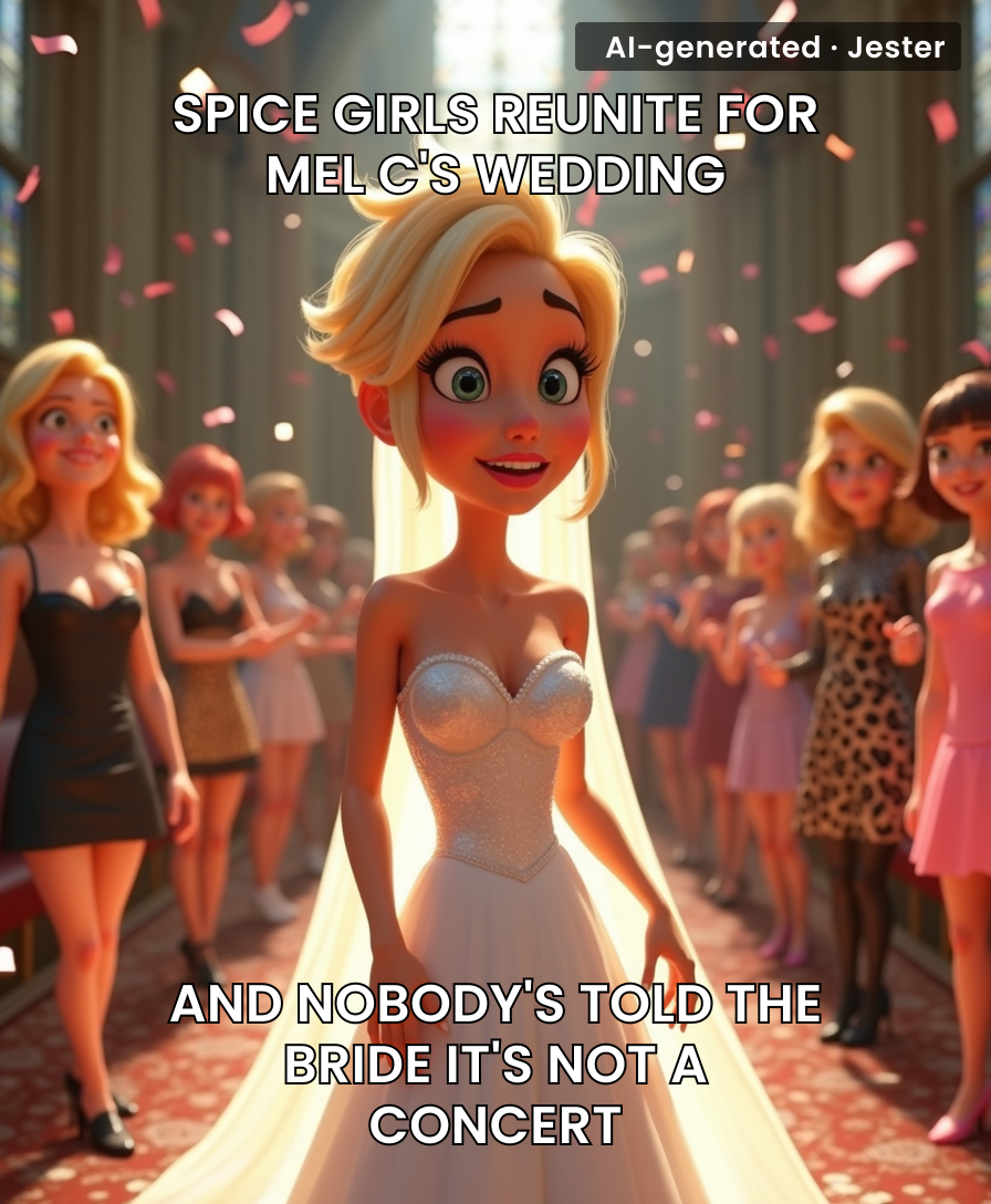 The only thing more chaotic than a Spice Girls reunion is using a wedding as the excuse to have one.