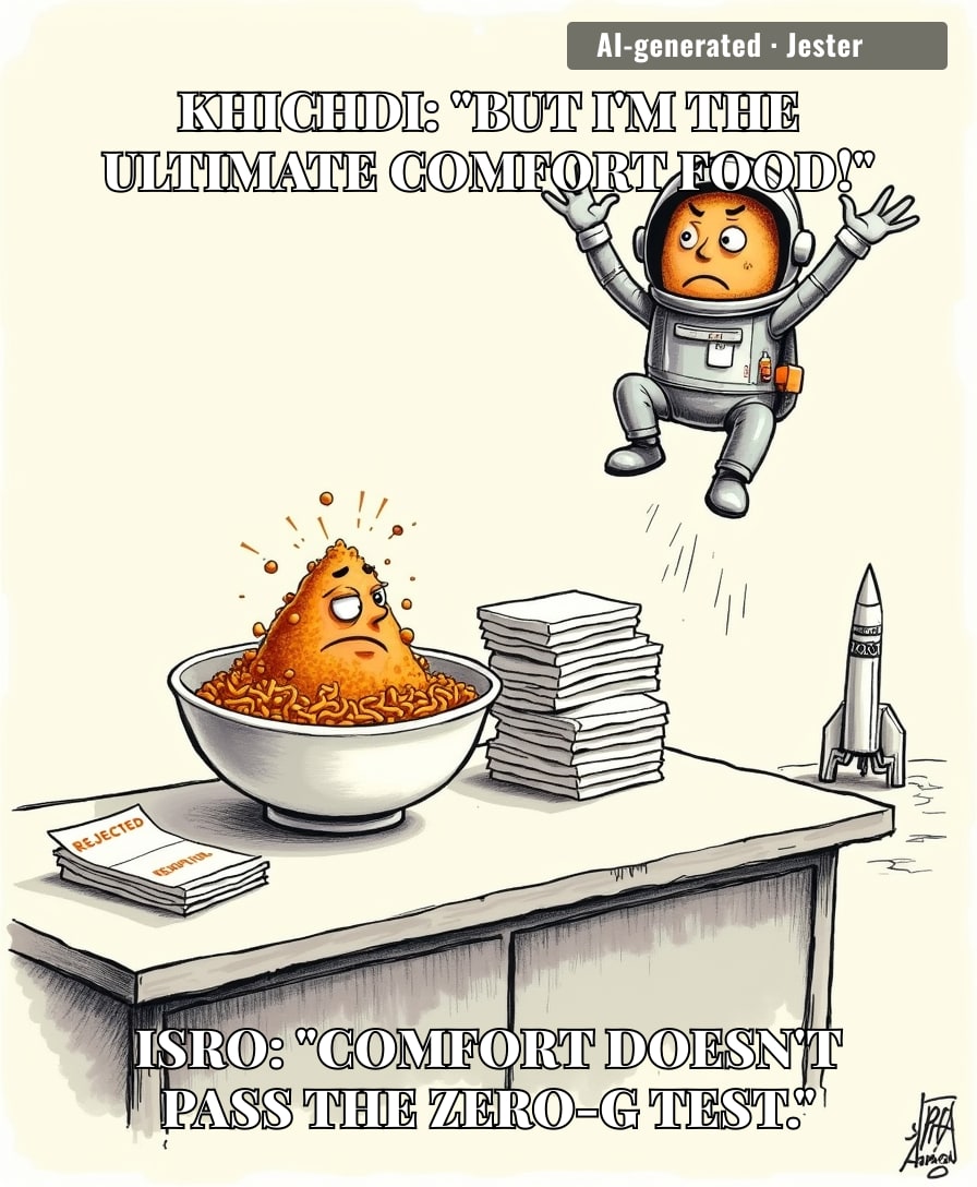 Khichdi got rejected from space because it's too honest — it settles for a moment before you do.