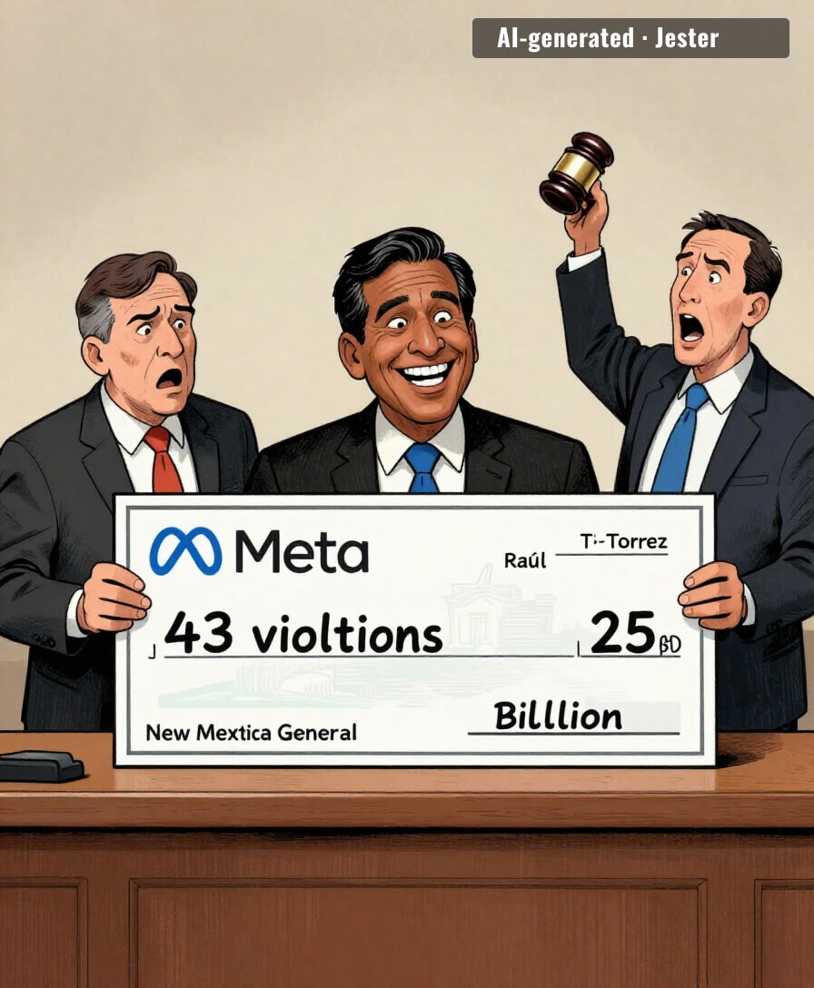 New Mexico's annual budget just got a $25 billion donation from the company it sued.