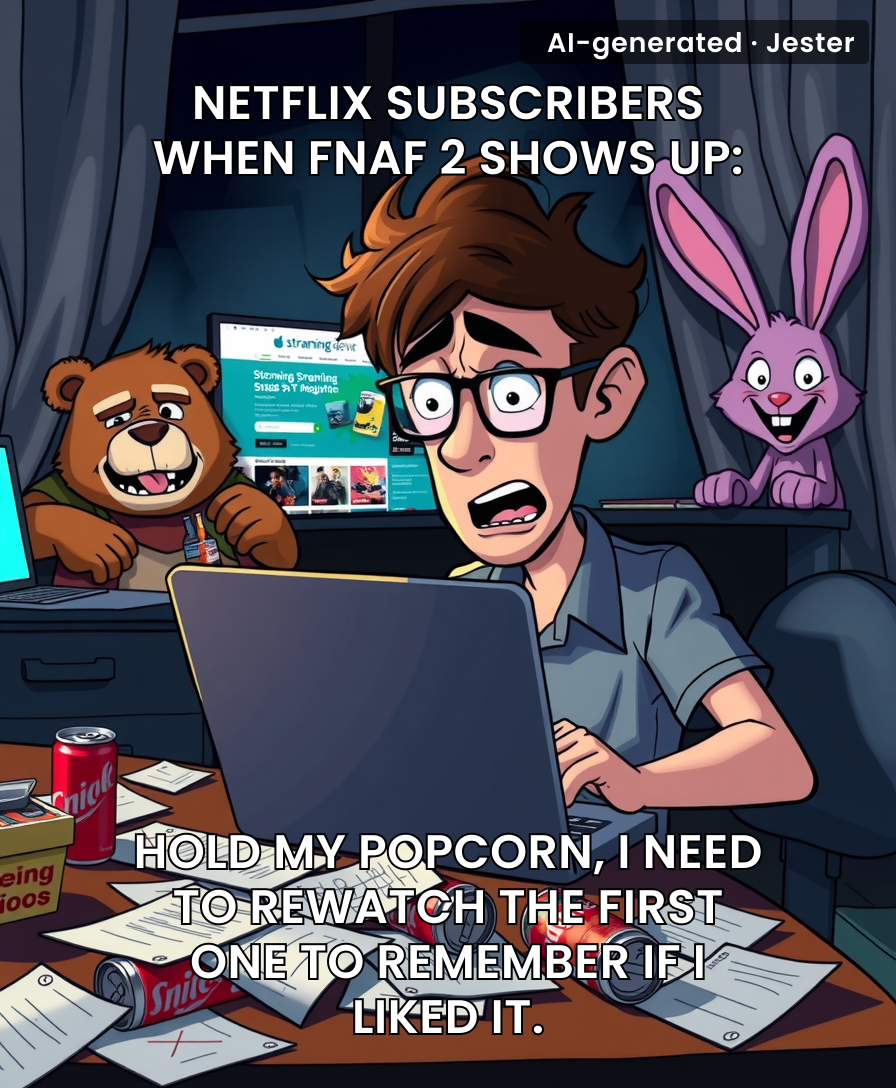 FNAF 2 on Netflix: the real jumpscare is realizing you're too old to care about animatronic bears.
