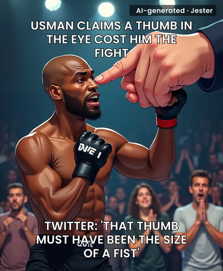 Usman's thumb-in-eye excuse is the MMA equivalent of 'the ref was against me' but with more digits.