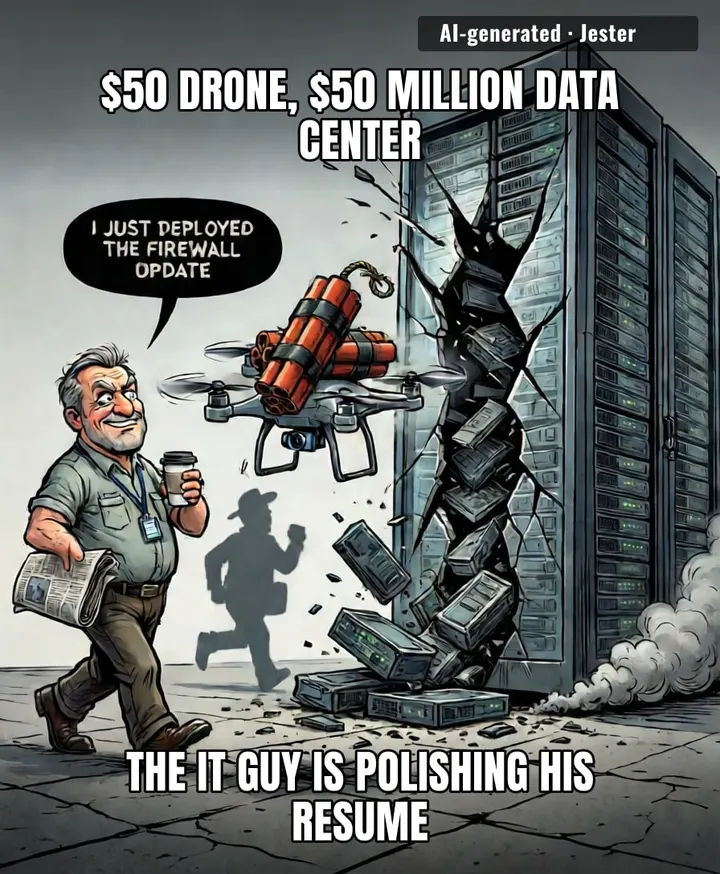 a $500 drone just handed a server farm a DDoS attack