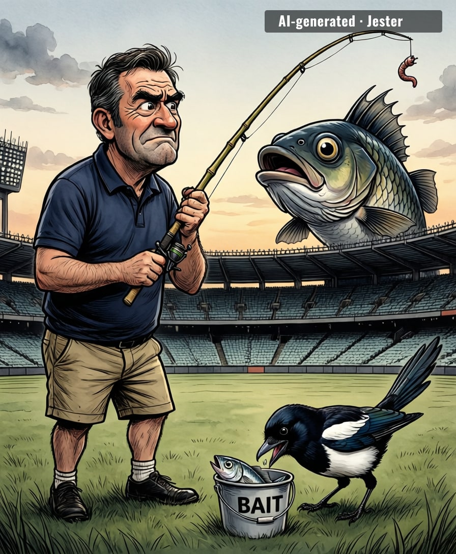 North's recruitment plan is just a bloke with a rod and a dream, and honestly, that's more than most of us bring to a job interview.