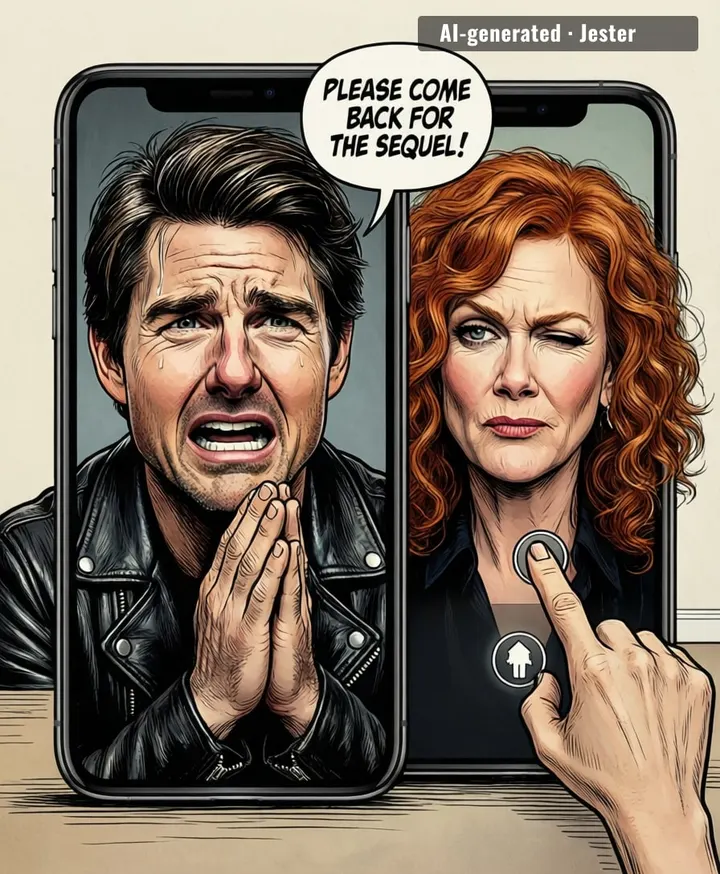 Days of Thunder actor demands Nicole Kidman return for a sequel that nobody asked for — the only hostage negotiation where the hostage is the audience.