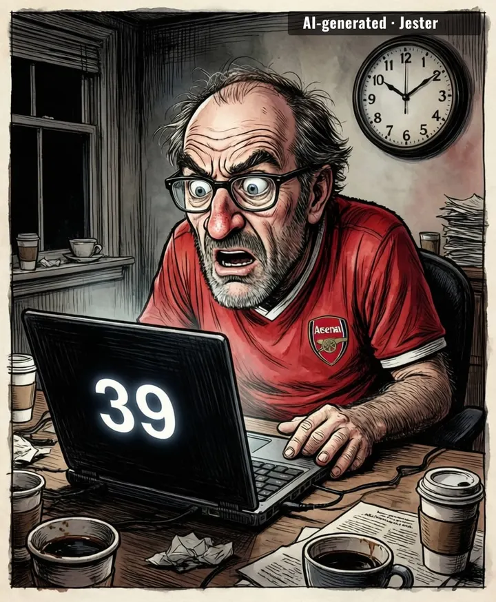 Arsenal fans refreshing Twitter like it's going to change the number on a shirt.