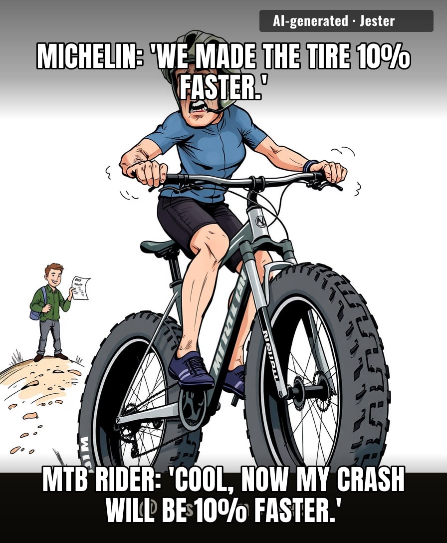 Finally, a tire that rolls fast enough to get you to the hospital quicker.