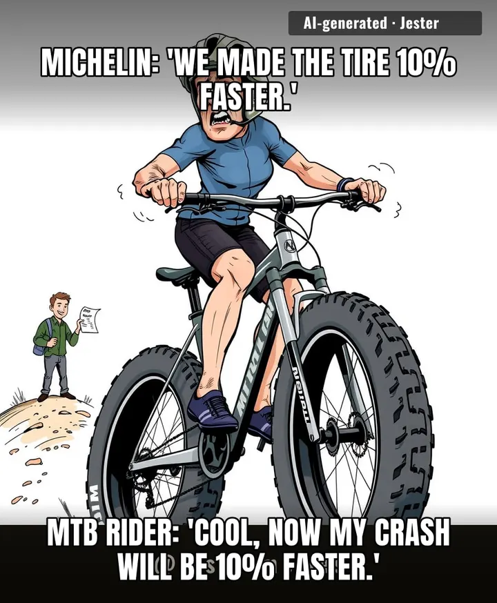 Finally, a tire that rolls fast enough to get you to the hospital quicker.