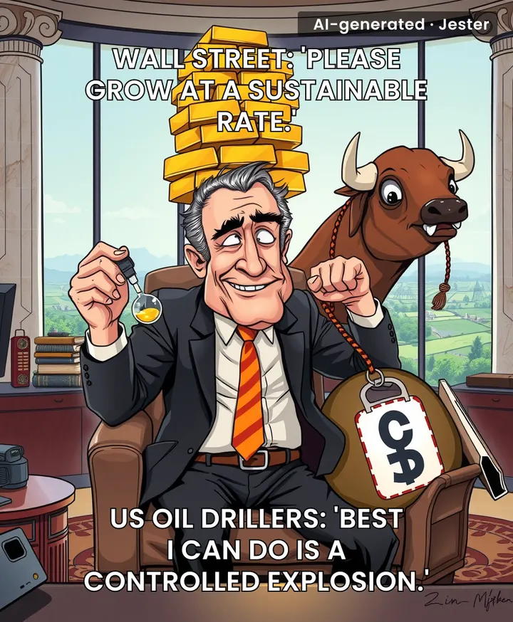 US oil companies finally learned that infinite growth is a pyramid scheme, so they're pivoting to 'steady output' like a teenager pretending they didn't just spend their entire allowance on crypto.