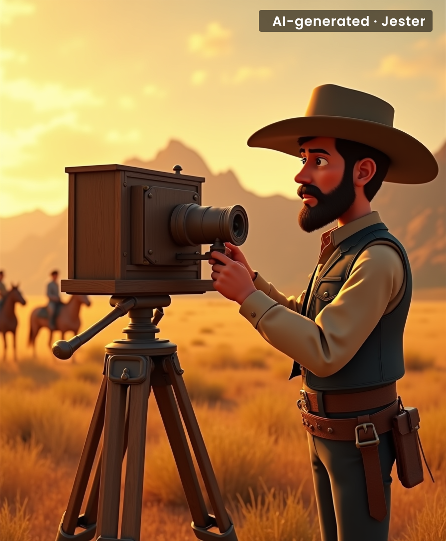 Imagine lugging a giant camera through the Wild West—just so we could see it. That's dedication.